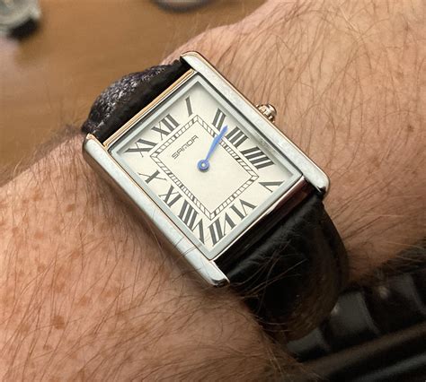 sanda cartier tank|cartier tank vs homage.